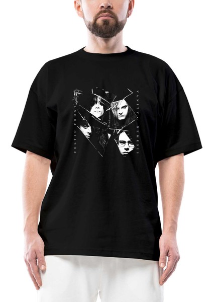 Celtic Frost Vanity Nemesis Oversize Siyah Tişört