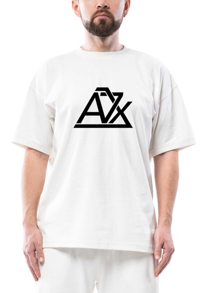 Avenged Sevenfold A7X Logo Oversize Beyaz Tişört