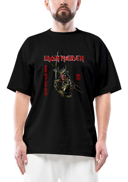 Iron Maiden Senjutsu Oversize Siyah Tişört