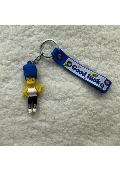 3D Silikon Marge Sımpson Anahtarlık