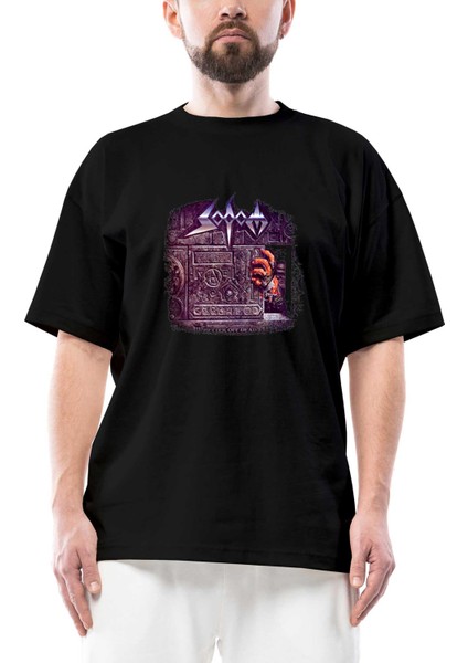 Sodom Better Off Dead Oversize Siyah Tişört