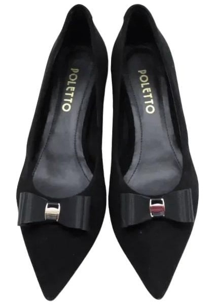 Hakiki Deri Sıyah Ayakkabı Stiletto 2240 12 modelleri