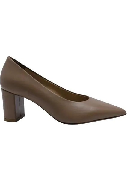 Hakiki Deri Bıskuvı Ayakkabı Stiletto 9841 06 V2