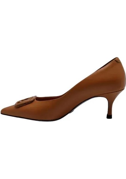 Hakiki Deri Turuncu Ayakkabı Stiletto 9841 41 fiyatları