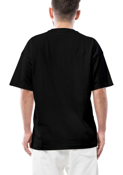 Suffocation Yazılı Logo Siyah Oversize Tişört fiyatları