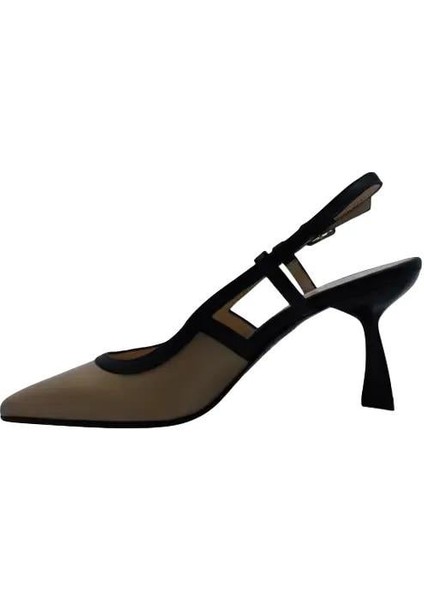 Hakiki Deri Toprak-Sıyah Ayakkabı Stiletto 9839 64 fiyatları