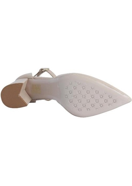 Hakiki Deri Nohut-Altın Ayakkabı Stiletto 9839 60 V2