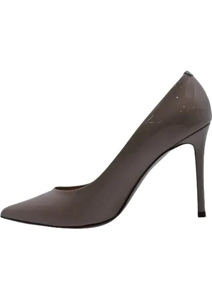 Hakiki Deri Bej-Kırmızı Ayakkabı Stiletto 2536 05 BD34-43