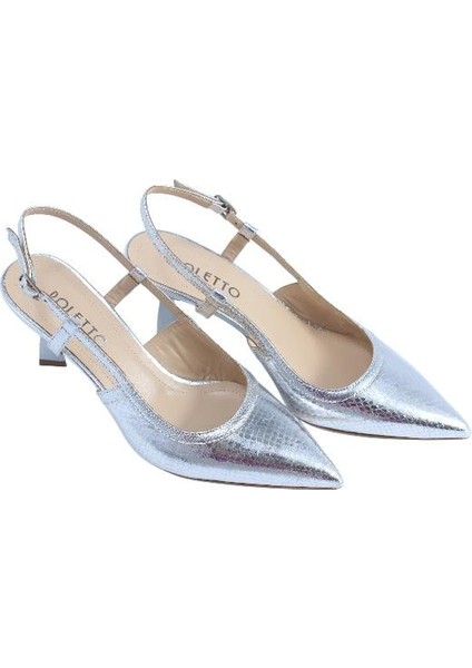 Hakiki Deri Gumus Ayakkabı Stiletto 9839 64 modelleri