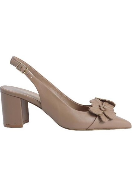 Hakiki Deri Bıskuvı Ayakkabı Stiletto 9841 100 V2