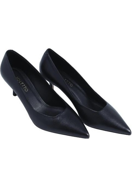 Hakiki Deri Sıyah Ayakkabı Stiletto 9841 41 V1 modelleri