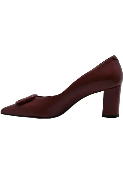 Hakiki Deri Kırmızı Ayakkabı Stiletto 9841 41 V4