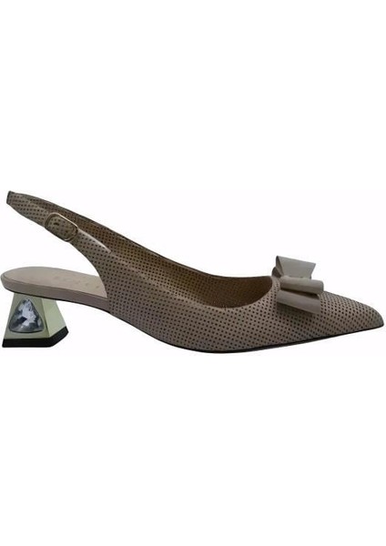 Hakiki Deri Nohut Ayakkabı Stiletto 2240 03 V1