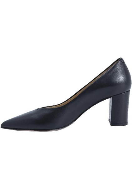Hakiki Deri Sıyah Ayakkabı Stiletto 9841 38 V6 fiyatları