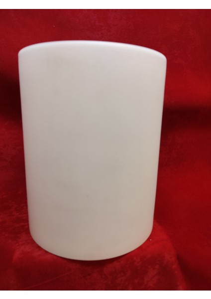 Hakiki Opalin Tekli Silindir Avize Camı Büyük.Beyaz(Camın çapı:24.00cm-h:29.00cm)(E.27)