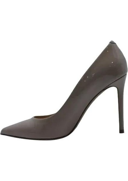 Hakiki Deri Bej Ayakkabı Stiletto 2536 05