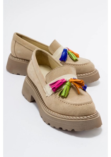 Kadın Hakiki Deri Püsküllü Oxford Ayakkabı 4034 modelleri