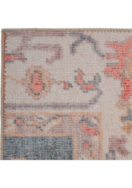 Carnival Renkli Patchwork Halı Yolluk Dokuma Şönil Halı Makinede Yıkanabilir Eskitme Vintage Halı