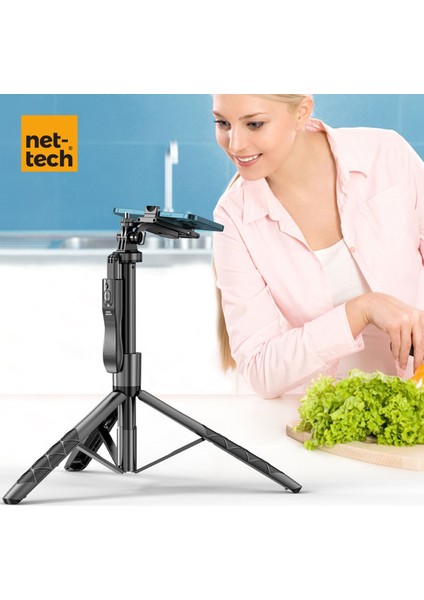 NT-MT04 Taşınabilir Selfie Çubuk Multi-Function Tripod Stand