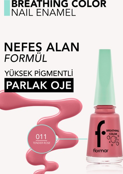 Breathing Color Nail Enamel (011 Tender Rose) 8682536032629 fırsatları