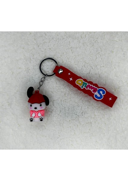 3D Silikon Pochacco Anahtarlık