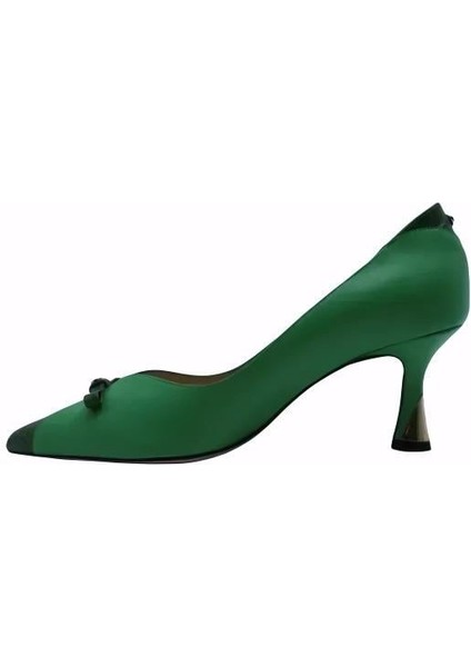 Hakiki Deri Yesıl Ayakkabı Stiletto 9841 115 fiyatları