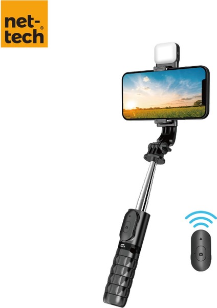 NT-MT05 Taşınabilir Selfie Çubuk Işıklı Tripod