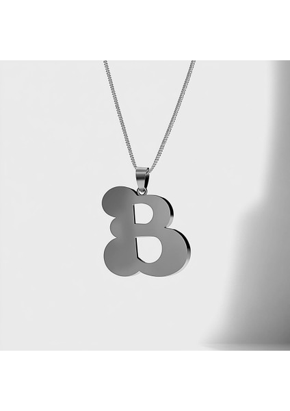 925 Ayar gümüş kolye Harf B SM2707