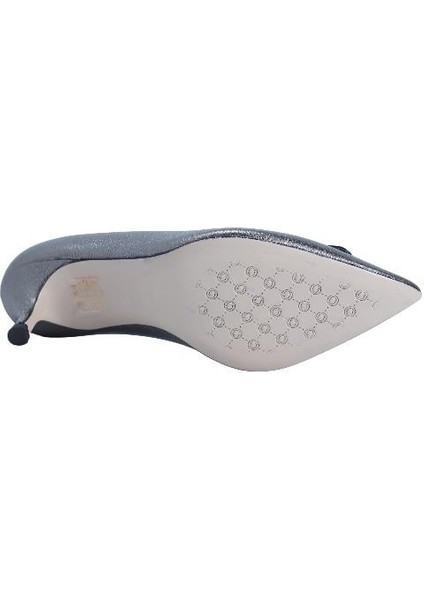 Hakiki Deri Antrasıt Ayakkabı Stiletto 9841 41 fırsatları