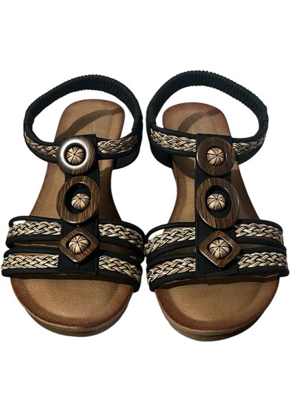 Orijinal Guja 145-4 Ortopedik Dolgu Topuk Bayan Sandalet