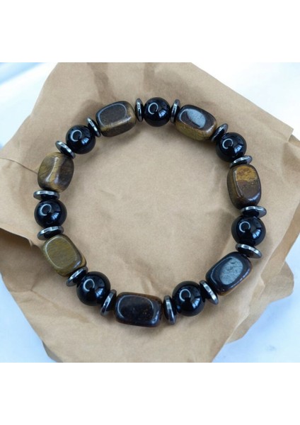 Kaplan Gözü Bileklik Doğal Taş Bileklik Hematit Bileklik Oniks Taşı Hematit Kaplan Gözü Doğal Taş Bileklik modelleri