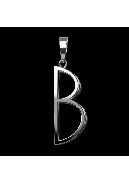 925 Ayar Gümüş Kolye Harf B SM2723