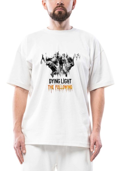 Dying Light The Following Oversize Beyaz Tişört