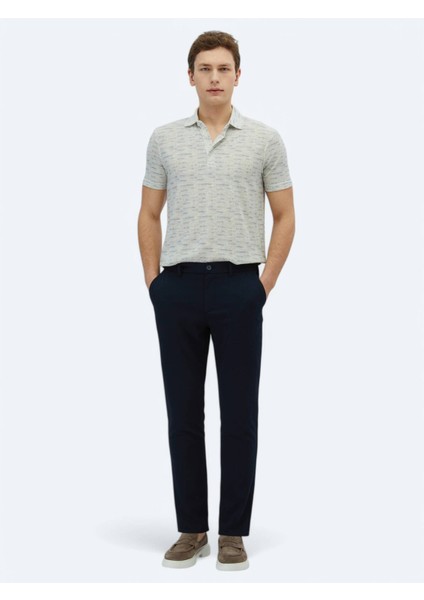 Taş Baskılı Polo Yaka Pamuk Karışımlı T-Shirt fiyatları