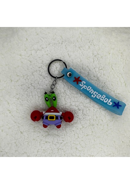 3D Silikon Bay Yengeç Anahtarlık