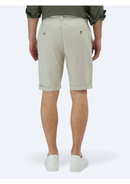 Taş Düz Dokuma Slim Fit Casual Pamuk Karışımlı Bermuda fırsatları