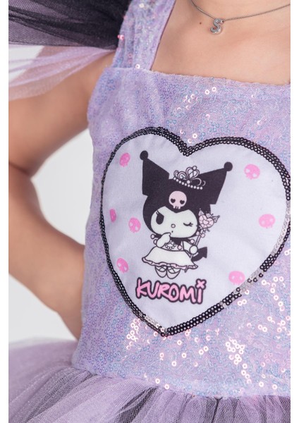 Kuromi Pul Payet Kız Çocuk Tütü Elbise - Lila fiyatları