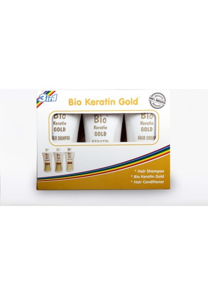 Bio 3'lü Gold Keratin Set