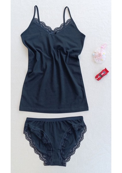 Dantelli 2 Li Kadın Atlet Külot Iç Çamaşır Takımı fiyatları