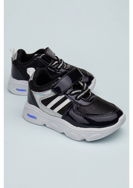 Rahat Hafif Yumuşak Cırt Cırtlı Işıklı Çocuk Sneaker -Spor Ayakkabı
