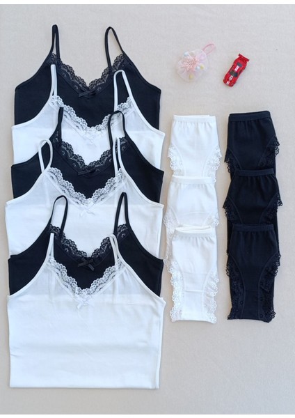 Dantelli 6 Lı Kadın Atlet Külot Iç Çamaşır Takımı fiyatları
