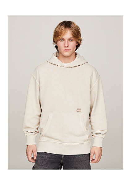 Erkek Tjm Rlx Tonal Badge Hoodie
