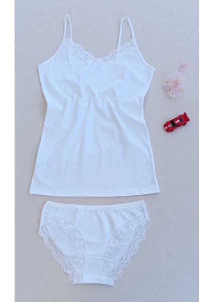 Dantelli 2 Li Kadın Atlet Külot Iç Çamaşır Takımı modelleri