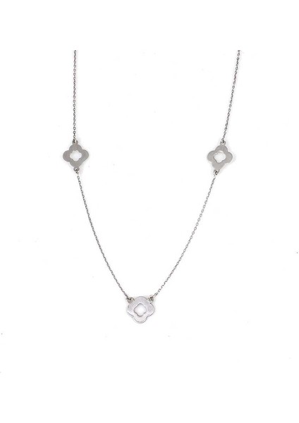 925 Ayar Gümüş Üçlü Yonca Kolye modelleri