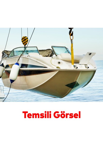 Yük Kaldırma Spanzet Sarı Renk 3 Ton 5 Metre Dokuma Sapan Polyester Sağlam Taşıma Indirme Halat