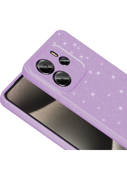 Xiaomi Note 14 Uyumlu Kılıf Koton Simli Pembe