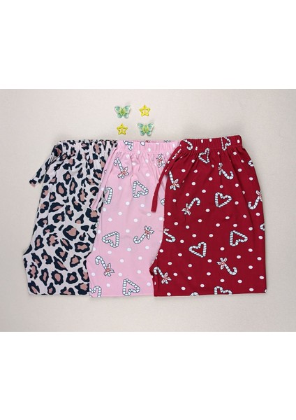 Mevsimlik Battal Boy 3'lü Kadın Pijama