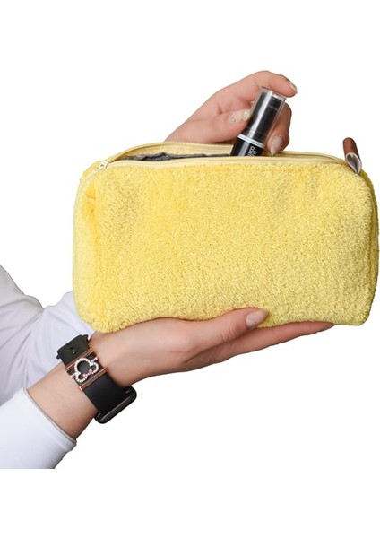 Legosh Fermuarlı Peluş Makyaj Çantası (Kısa Tüylü) – Kadınlar Için En Yeni Makyaj Çantası