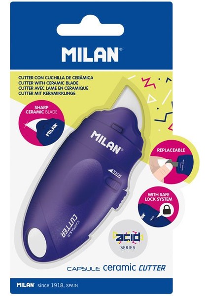 Mılan 6005108B Capsule Acıd Mavi Seramik Maket Bıçağı 8li fiyatları