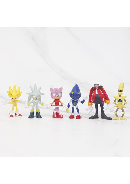 Sonic 12 Parçalı Pvc Çizgi Film Model Figürleri (Yurt Dışından)